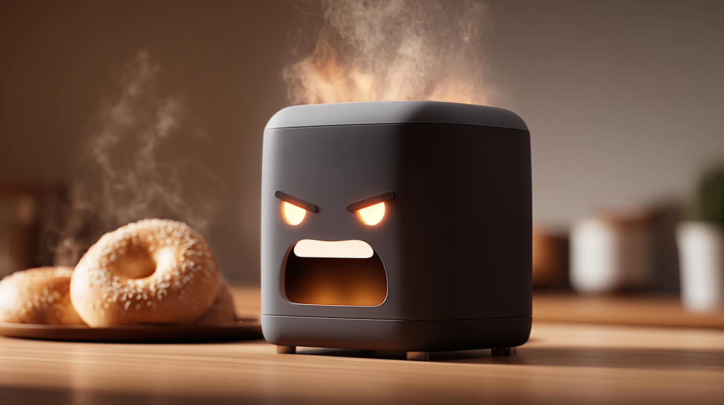 An angry AI Smart Toaster.